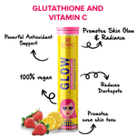 Buy Chicnutrix Glow - Glutathione and Vitamin C for Skin Radiance & Glow - 20 Effervescent Tablets - Strawberry and Lemon Flavour - Purplle