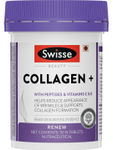 Buy Swisse Beauty Collagen+ Supplement with Peptides & Vitamin C & E for Beautiful Skin 30 Tablets - Purplle