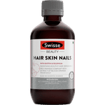 Buy Swisse Ultiboost Hair, Skin and Nails Liquid Supplement with Blood Orange Extract, Biotin and Selenium for Hair, Skin and Nail Health (300 ml) - Purplle