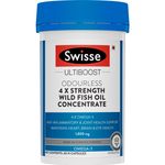 Buy Swisse Ultiboost Odourless 4X Strength Wild Fish Oil Supplement with (1800MG) Concentrated Omega 3 for Joint, Heart, Brain & Eye Health - 60 Tablets - Purplle