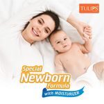 Buy Tulips Sensitive Baby Wet Wipes for Gentle Cleaning/Moisturising, 100% RASH FREE (72 Wipes x 2 Pack) - Purplle