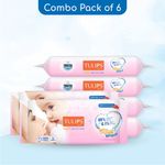 Buy Tulips Sensitive Baby Wet Wipes for Gentle Cleaning/Moisturising, 100% RASH FREE (72 Wipes x 2 Pack) - Purplle