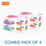 Buy Tulips Facial Dry Tissue Paper, Super Soft, Super Absorbent & 100% Pure, 2Ply x 100 Pulls (Pack of 2)) - Purplle