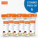 Buy Tulips 50 Round Facial Cotton Pads in a Ziplock Bag (Pack of 4); Made with 100% Pure Soft Cotton, Best for Applying & Removing Makeup, safe for sensitive Skin - Purplle