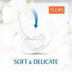 Buy Tulips 50 Round Facial Cotton Pads in a Ziplock Bag (Pack of 4); Made with 100% Pure Soft Cotton, Best for Applying & Removing Makeup, safe for sensitive Skin - Purplle