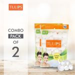 Buy Tulips 50 White Cotton Balls in a Ziplock Bag (Pack of 6 - Purplle