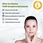 Buy TNW The Natural Wash Green Tea Face Wash for Dry to Combination Skin | Grealmo Face wash 100 ml - Purplle
