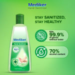 Buy Mediker Hand Sanitizer,70 % Alcohol Based Sanitizer,Instantly Kills 99.9% Germs Without Water,Use Anytime, Anywhere (500 ml) - Purplle