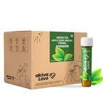 Buy Akiva Love Green Tea Apple Cider Vinegar Ready To Drink Health Shots Bottle (Pack of 15)(40 ml each) - Purplle