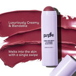 Buy Purplle Cheek Kiss Cream to Powder Blush Stick Maroon Diva 3 - Purplle