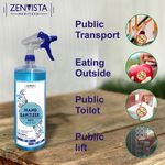 Buy Zenvista Meditech Alcohol Based Hand Sanitizer Spray For Deep Cleansing & Germ Protection, Anti-Bacterial, Kills Bacteria- (500 ml) - Purplle