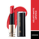 Buy Faces Canada Velvet Matte Lipstick | Vitamin E enriched |Soft Matte finish|Smooth One Stroke Intense Color | Hydrated Lips All Day | Shade - Crimson 3.5g - Purplle