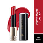 Buy Faces Canada Velvet Matte Lipstick | Vitamin E enriched |Soft Matte finish|Smooth One Stroke Intense Color | Hydrated Lips All Day | Shade - Pink Alert 3.5g - Purplle