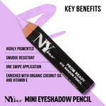Buy NY Bae Prom Ready - One Shoulder 3 (1.5 g) | Mini Eyeshadow Pencil | Purple | Glitter Finish | Enriched With Coconut Oil | Highly Pigmented | Lightweight | Lasts Upto 8 Hours | Easily Blendable | Cruelty Free - Purplle