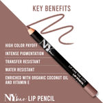 Buy NY Bae Lip And The City Lip Pencil - Mauve Manhattan 1 (0.8 g) | Mauve | Creamy Matte Finish | Enriched with Vitamin E & Coconut Oil | Rich Colour Payoff | Long lasting | Transfer Resistant | Vegan | Cruelty & Paraben Free - Purplle