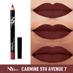 Buy NY Bae Lip And The City Lip Pencil - Carmine 5th Avenue 7 (0.8 g) | Pink | Creamy Matte Finish | Enriched with Vitamin E & Coconut Oil | Rich Colour Payoff | Long lasting | Transfer Resistant | Vegan | Cruelty & Paraben Free - Purplle