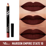 Buy NY Bae Lip And The City Lip Pencil - Maroon Empire State 10 (0.8 g) | Maroon | Enriched With Vitamin E & Coconut Oil | Rich Colour | Long Wear - Purplle