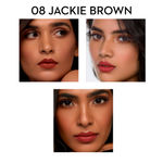 Buy SUGAR Cosmetics Matte As Hell Crayon Lipstick - 08 Jackie Brown (Reddish Brown) With Free Sharpener - Purplle