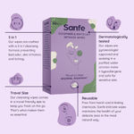 Buy Sanfe Natural Intimate Wipes, 3 in 1 - No Odour, No Itching, No Irritation - Cucumber & White Lily (20 Piece) - Purplle