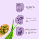 Buy Sanfe Natural Intimate Wipes, 3 in 1 - No Odour, No Itching, No Irritation - Cucumber & White Lily (20 Piece) - Purplle