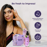 Buy Sanfe Natural Intimate Wipes, 3 in 1 - No Odour, No Itching, No Irritation - Cucumber & White Lily (20 Piece) - Purplle
