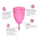 Buy Sanfe Reusable Menstrual Cup with No Rashes, Leakage Or Odor - Premium Design for Women - Large (Pack of 3) # SMC005 - Purplle
