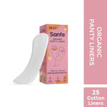 Buy Sanfe Organic Cotton Panty Liners for women | For Protection Against Leakage, Discharge and Rashes - 25 units (Pack of 1) - Purplle