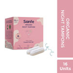 Buy Sanfe Super 100% Organic Cotton Digital Tampons - Premium Design - Night Tampons (Pack of 16) - Purplle