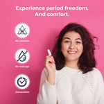 Buy Sanfe Super 100% Organic Cotton Digital Tampons - Premium Design - Night Tampons (Pack of 16) - Purplle