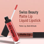 Buy Swiss Beauty Matte Lip Ultra Smooth Matte Liquid Lipstick - fire red (6 ml) - Purplle