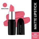 Buy Swiss Beauty Pure Matte Lipstick - Peach-N-Cream (3.8 g) - Purplle