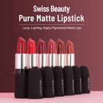 Buy Swiss Beauty Pure Matte Lipstick - Coral-Red (3.8 g) - Purplle