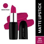 Buy Swiss Beauty Pure Matte Lipstick - Velvet-Maroon (3.8 g) - Purplle