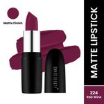 Buy Swiss Beauty Pure Matte Lipstick - Red-Wine (3.8 g) - Purplle