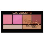 Buy L.A. Colors So Cheeky Blush And Highlight Palette -Pink And Playful 22 g - Purplle