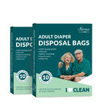 Buy Sirona Premium Adult Diaper Disposal Bags - 20 Bags (2 Pack - 10 Bags Each) - Purplle