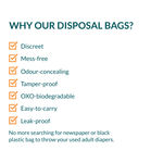 Buy Sirona Premium Adult Diaper Disposal Bags - 30 Bags - Purplle