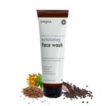 Buy Sirona Natural Exfoliating Face Wash Facial Cleaner With Apricot & Flaxseed Extracts & 5 Magical Herbs To Help Reduce Blemishes, Fight Acne (125 ml) - Purplle