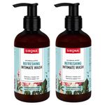 Buy Sirona Natural pH balanced Intimate Wash with 5 Magical Herbs & No Chemical Actives - Helps Reduce Odor, Itching & Maintains Hygiene for Men and Women (200 ml) (Pack of 2) - Purplle