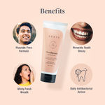 Buy Arata Natural Refreshing Toothpaste with Peppermint ,Cinnamon & Chamomile || All Natural ,Vegan & Cruelty Free || Flouride Free Formula Fights Bacteria & Tooth Decay -(Pack of 2 )-100 ml Each - Purplle