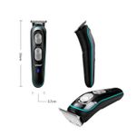 Buy VGR Navigator V-055 Professional Waterproof Hair Trimmer Runtime: 120 mins for Men (Black/Blue) - Purplle