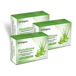 Buy LA Organo Glutathione Aloe Vera Skin Lightening & Brightening Soap For All Skin Type (100gm) Pack of 3 - Purplle