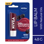 Buy Nivea Lip Care Fruity Shine Blackberry (4.8 g) - Purplle