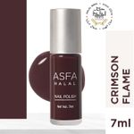 Buy Asfa Halal Hi Shine Nail Polish Crimson Flame 010 (7 ml) - Purplle