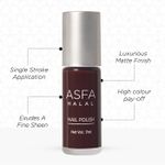 Buy Asfa Halal Hi Shine Nail Polish Crimson Flame 010 (7 ml) - Purplle