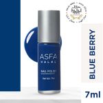 Buy Asfa Halal Hi Shine Nail Polish Blue Berry 013 (7 ml) - Purplle