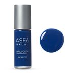 Buy Asfa Halal Hi Shine Nail Polish Blue Berry 013 (7 ml) - Purplle