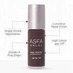 Buy Asfa Halal Hi Shine Nail Polish Brown Chestnut 014 (7 ml) - Purplle