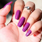 Buy Asfa Halal Hi Shine Nail Polish Magenta Magma 015 (7 ml) - Purplle