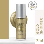 Buy Asfa Halal Hi Shine Nail Polish Gold Shimmer 016 (7 ml) - Purplle